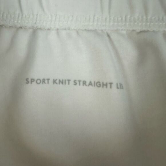 Lands End Sport Knit Straight Pant size Large Tall White - Picture 6 of 9